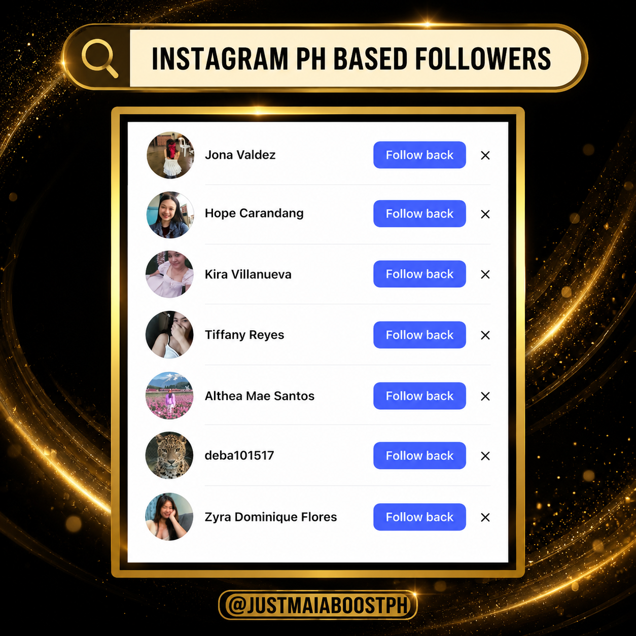 Instagram PH Based Followers