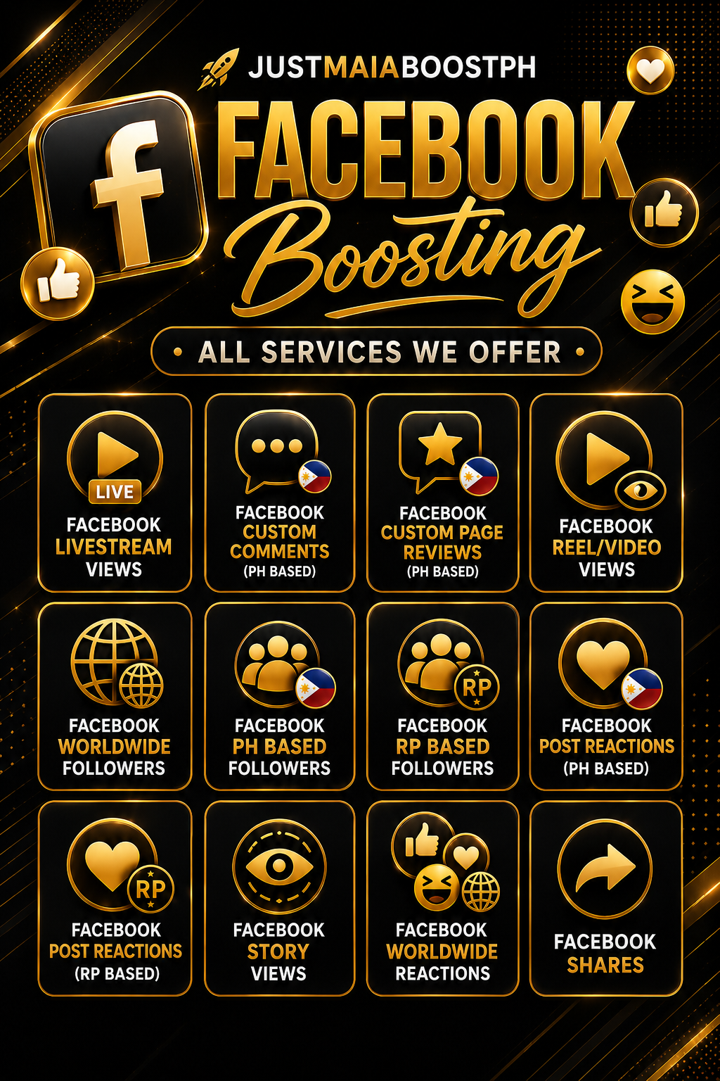 Facebook boosting services