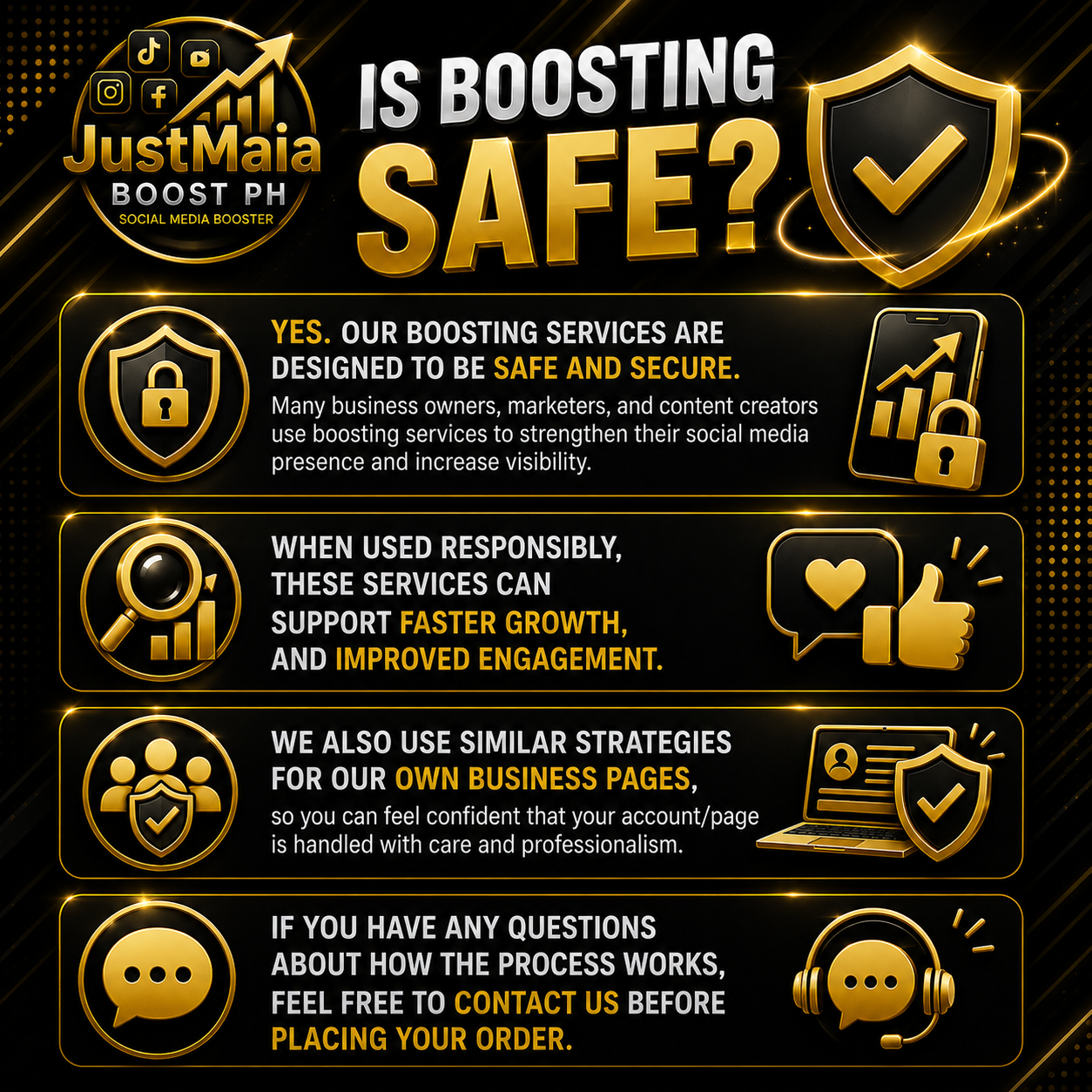 Is boosting safe visual