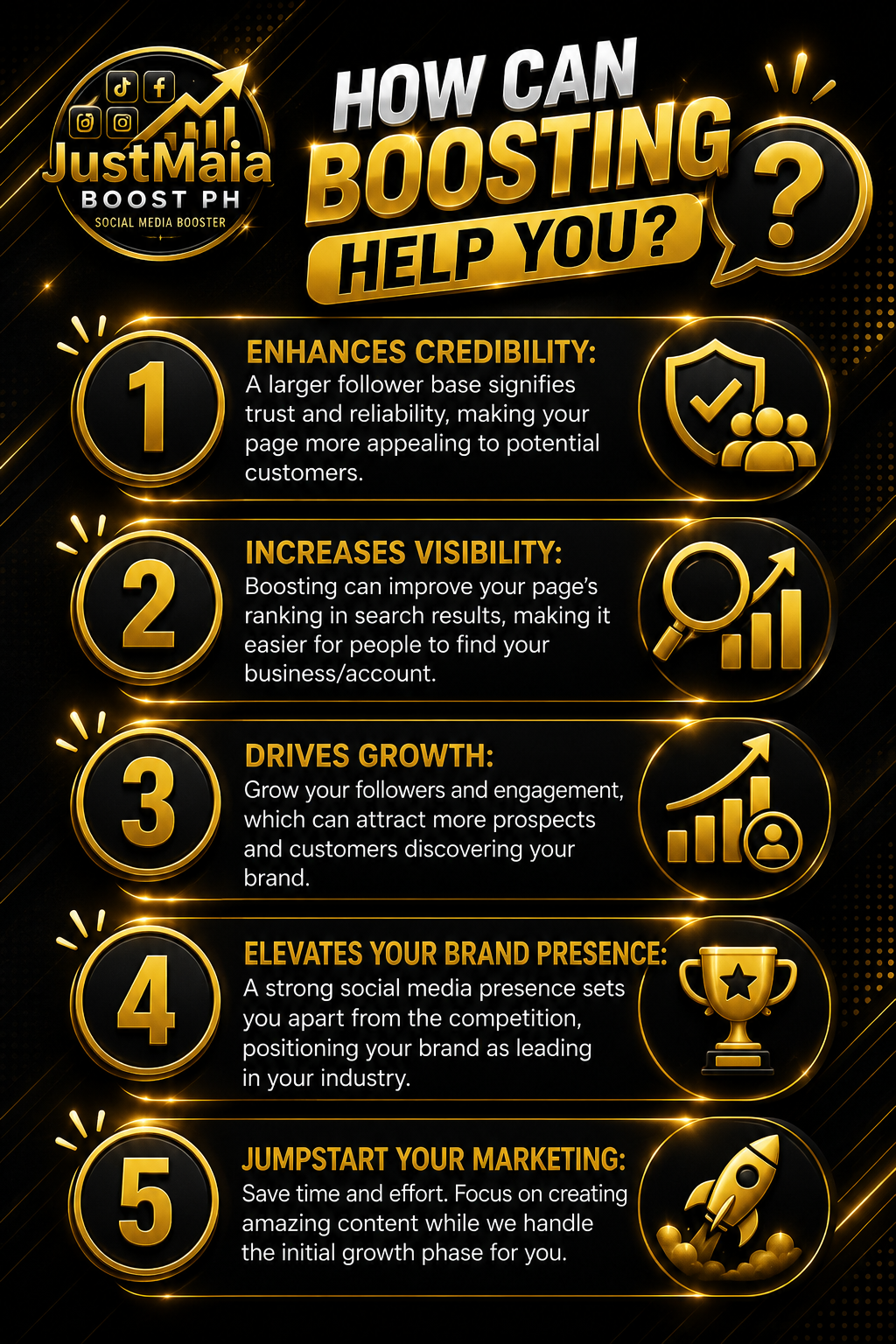 How can boosting help you infographic