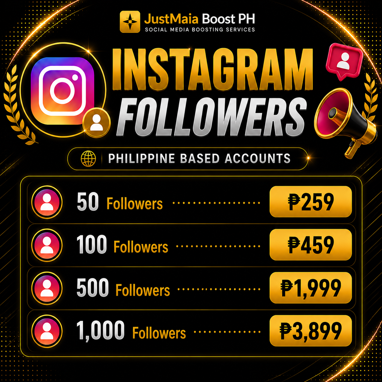 Instagram PH Based pricelist 1