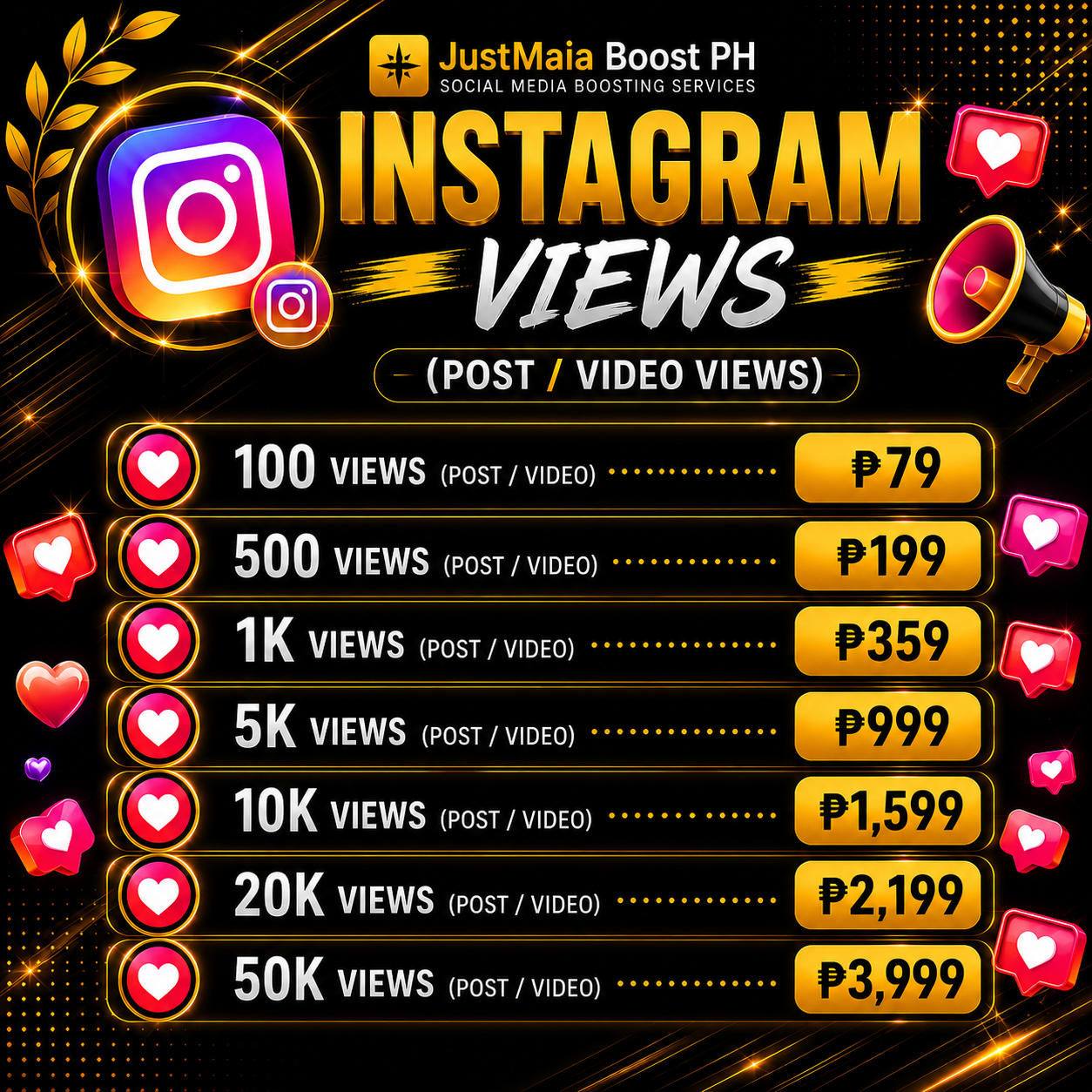 Instagram INTERNATIONAL / MIXED COUNTRIES pricelist 3