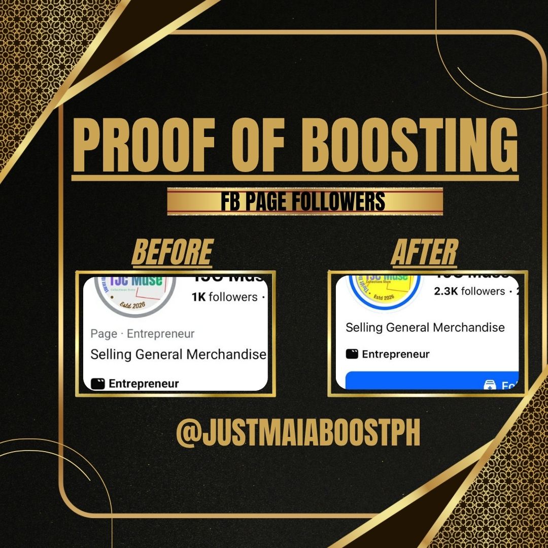 Proof of boosting โ FB Page Followers