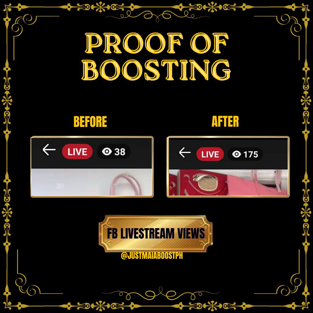 Proof of boosting โ FB Livestream Views