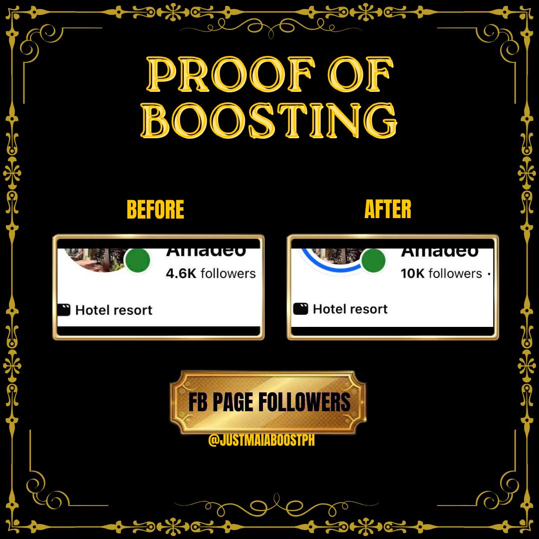 Proof of boosting โ FB Page Followers