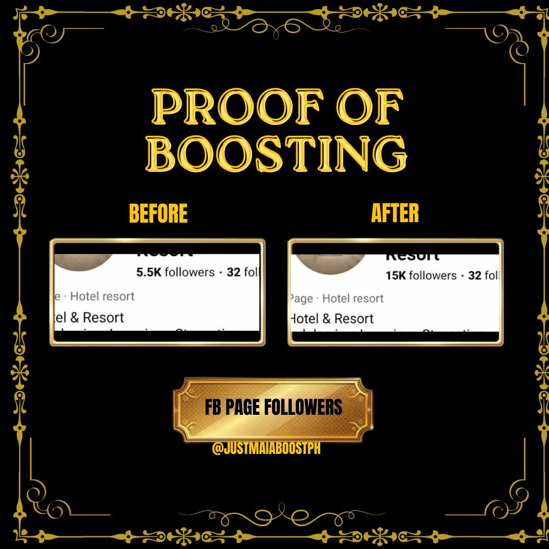 Proof of boosting โ FB Page Followers
