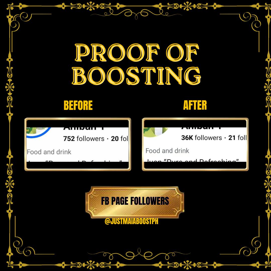Proof of boosting โ FB Page Followers