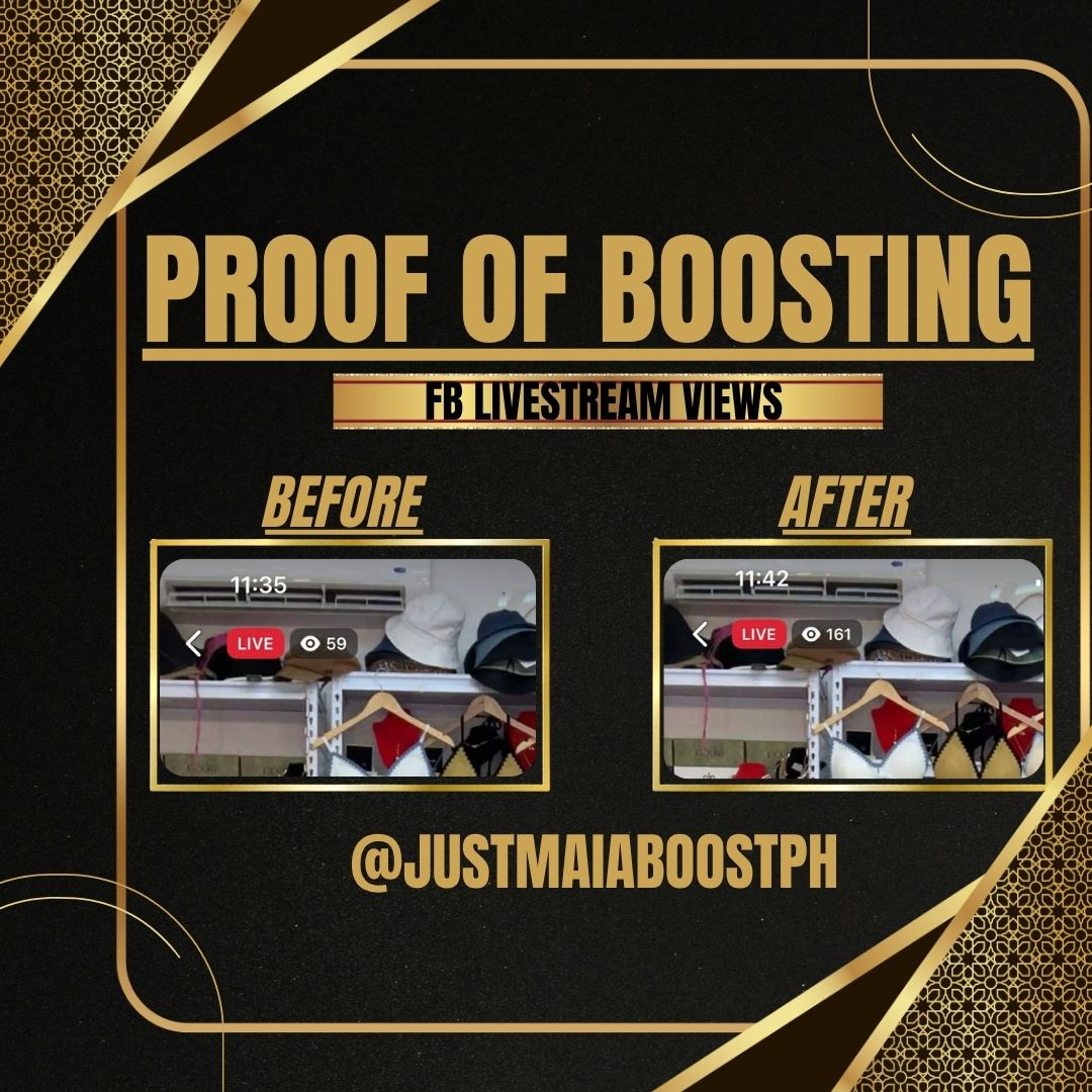 Proof of boosting โ FB Livestream Views