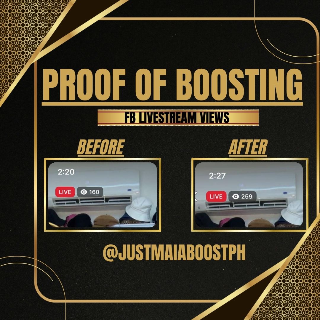 Proof of boosting โ FB Livestream Views