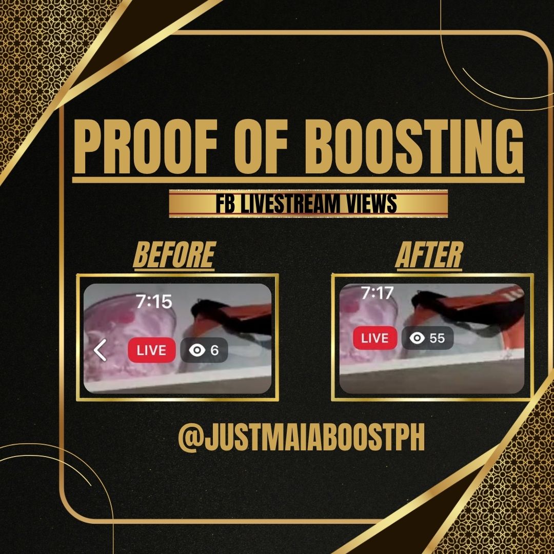 Proof of boosting โ FB Livestream Views
