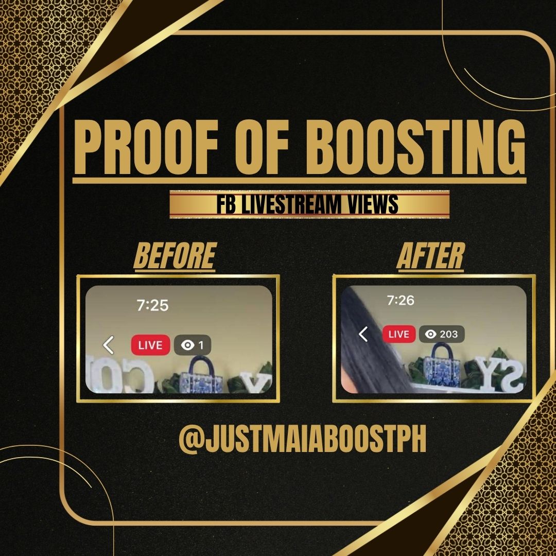 Proof of boosting โ FB Livestream Views