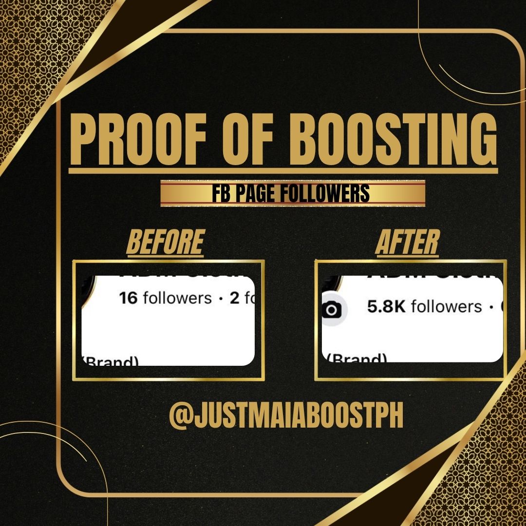 Proof of boosting โ FB Page Followers
