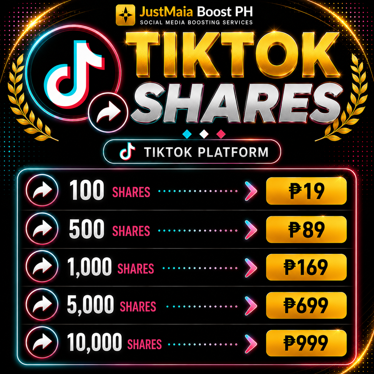 TikTok pricelist 7