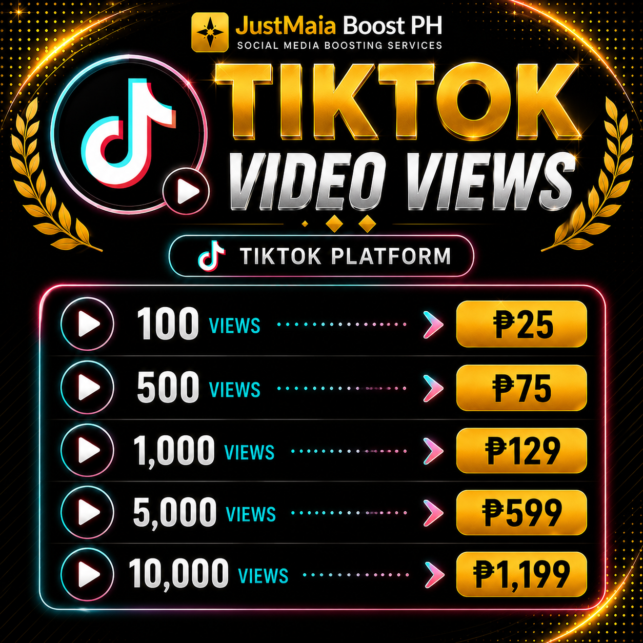TikTok pricelist 4